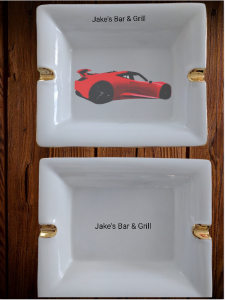 custom printed porcelain ashtrays also gold trim porcelain ashtrays printed.