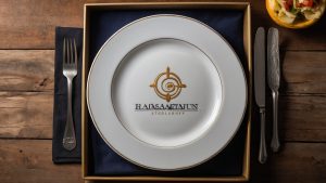 Gold Rimmed Customized and Personalized Printed Plates